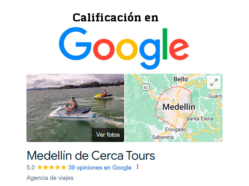 Medellín de Cerca&apos;s ratings on Google